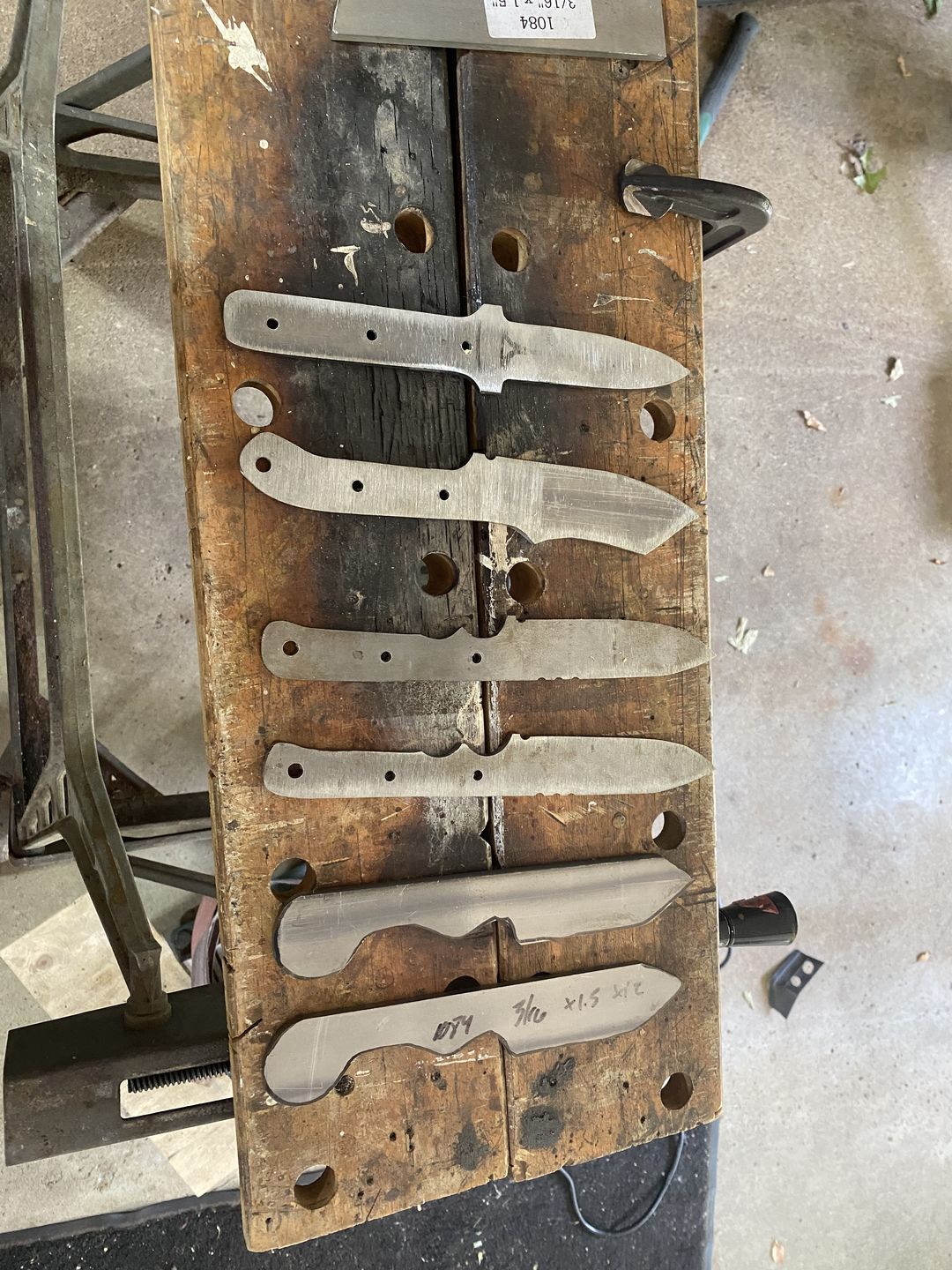Customer photo review of 2 X 72 Inch Knife Makers Sanding Belts Assortment