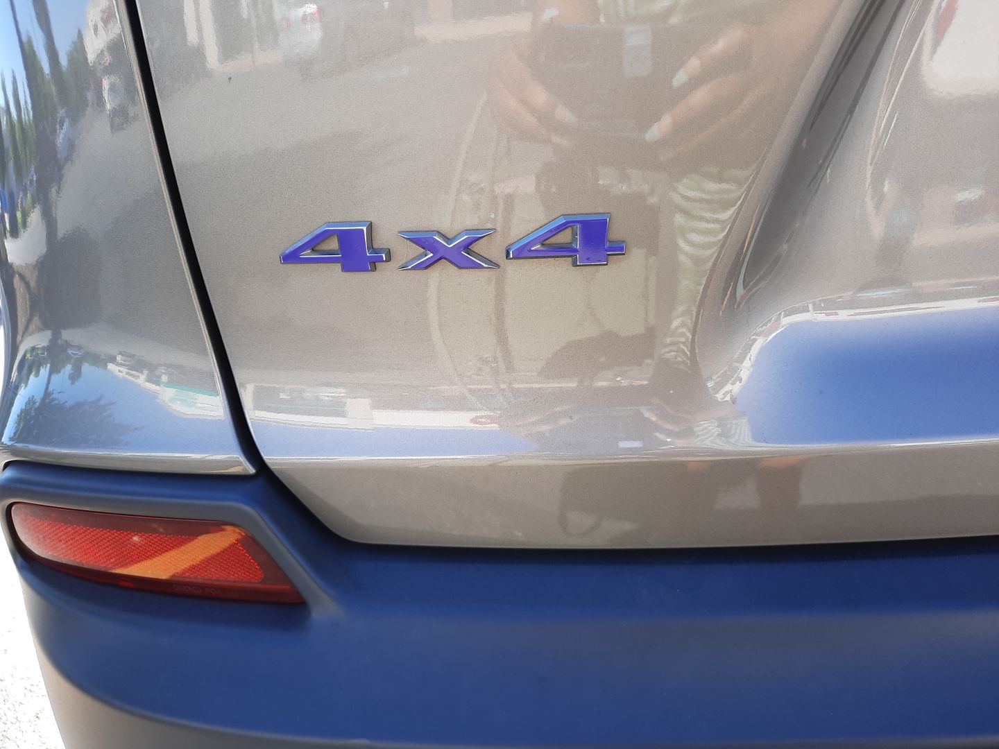 Customer photo review of 4x4 Custom Color Emblem Overlay Decal Sticker