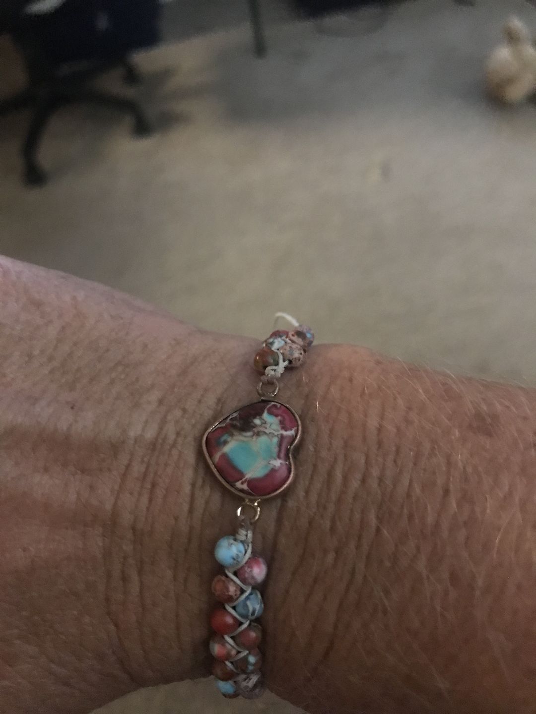 Customer photo review of From the Heart Amazonite Bracelet