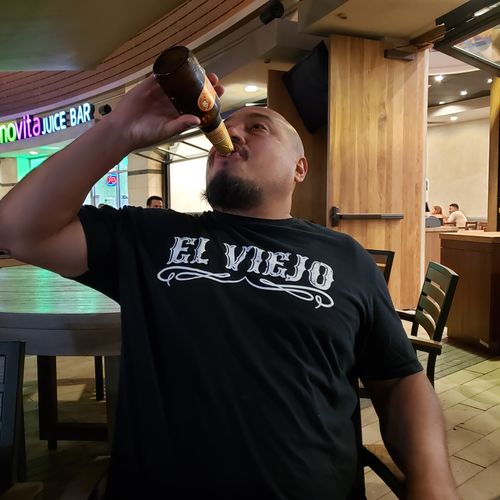 Customer photo review of The Original El Viejo Old School Tee