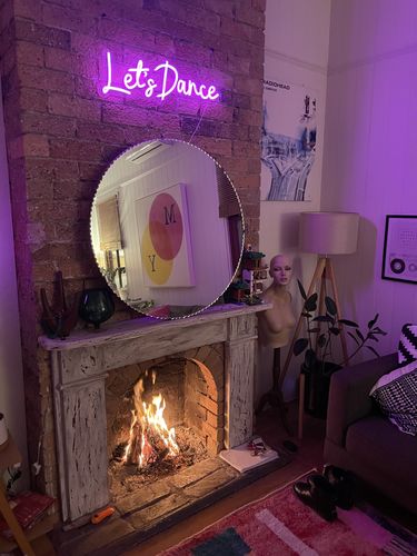 Customer photo review of Let's Dance Neon Sign