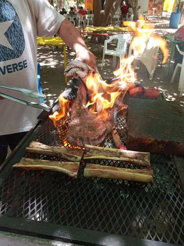 Customer photo review of Rib Eye Tomahawk Steak