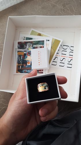 Customer photo review of The Great Wave Tablo Yüzük Tasarımı