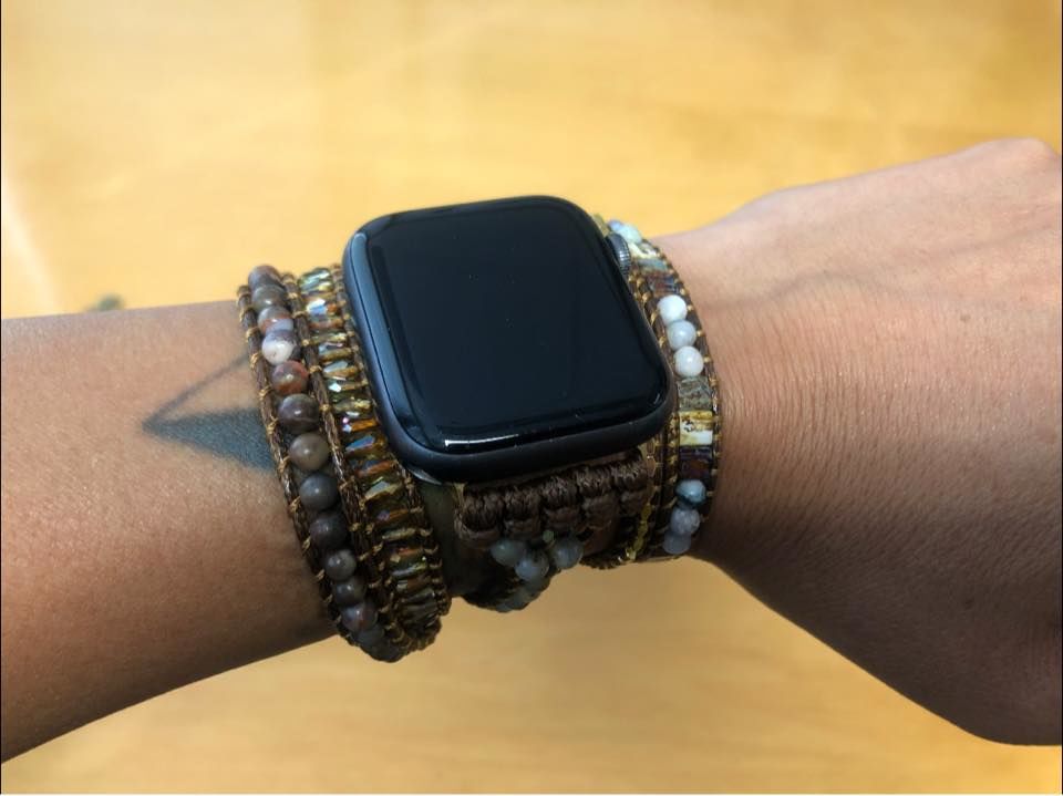 Customer photo review of Moonlight Goddess Apple Watch Strap