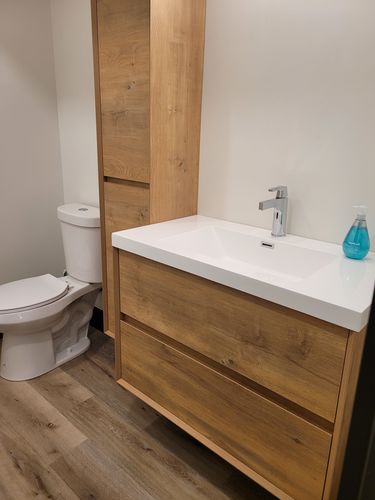 Customer photo review of Sottile Floating Vanity