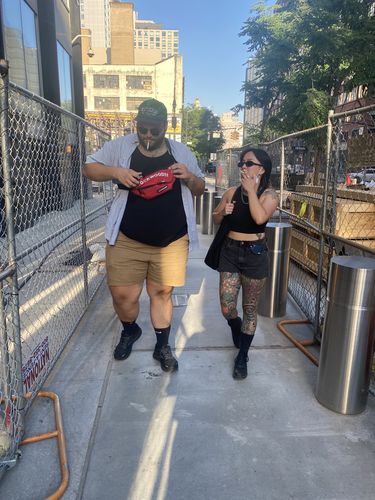 Customer photo review of Riot Sling Pack • Red