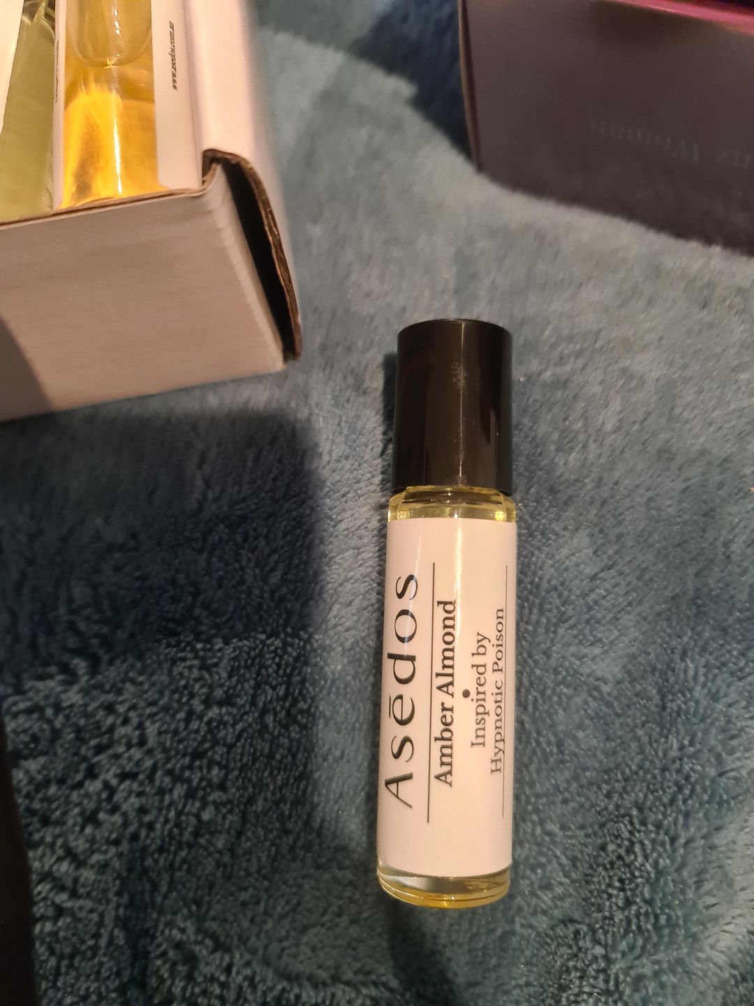 Customer photo review of AMBER ALMOND PERFUME OIL