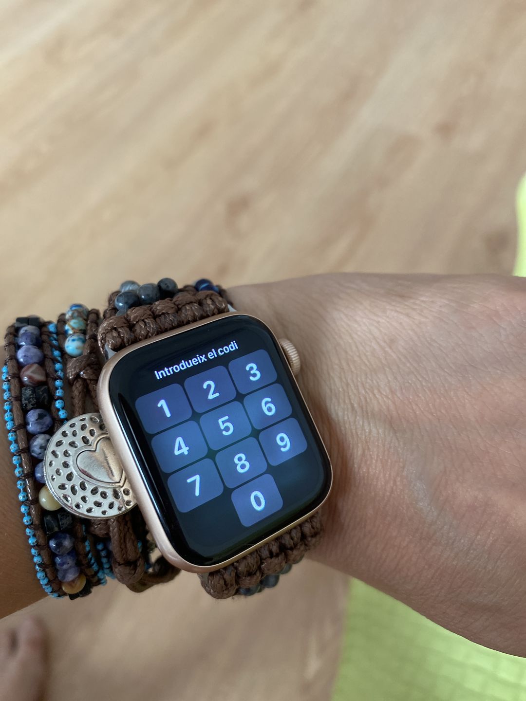 Customer photo review of Serene Ocean Apple Watch Strap