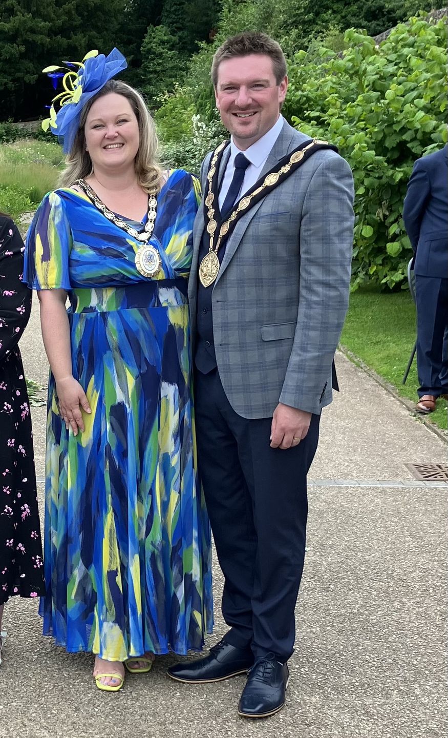 Customer photo review of Isabelle Blue Yellow Float Sleeve Maxi Dress