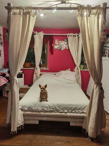 Customer photo review of Bambus Himmelbett TABANAN weiß