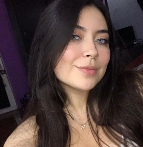 Customer photo review of Sorayama Blue Colored Contact Lenses