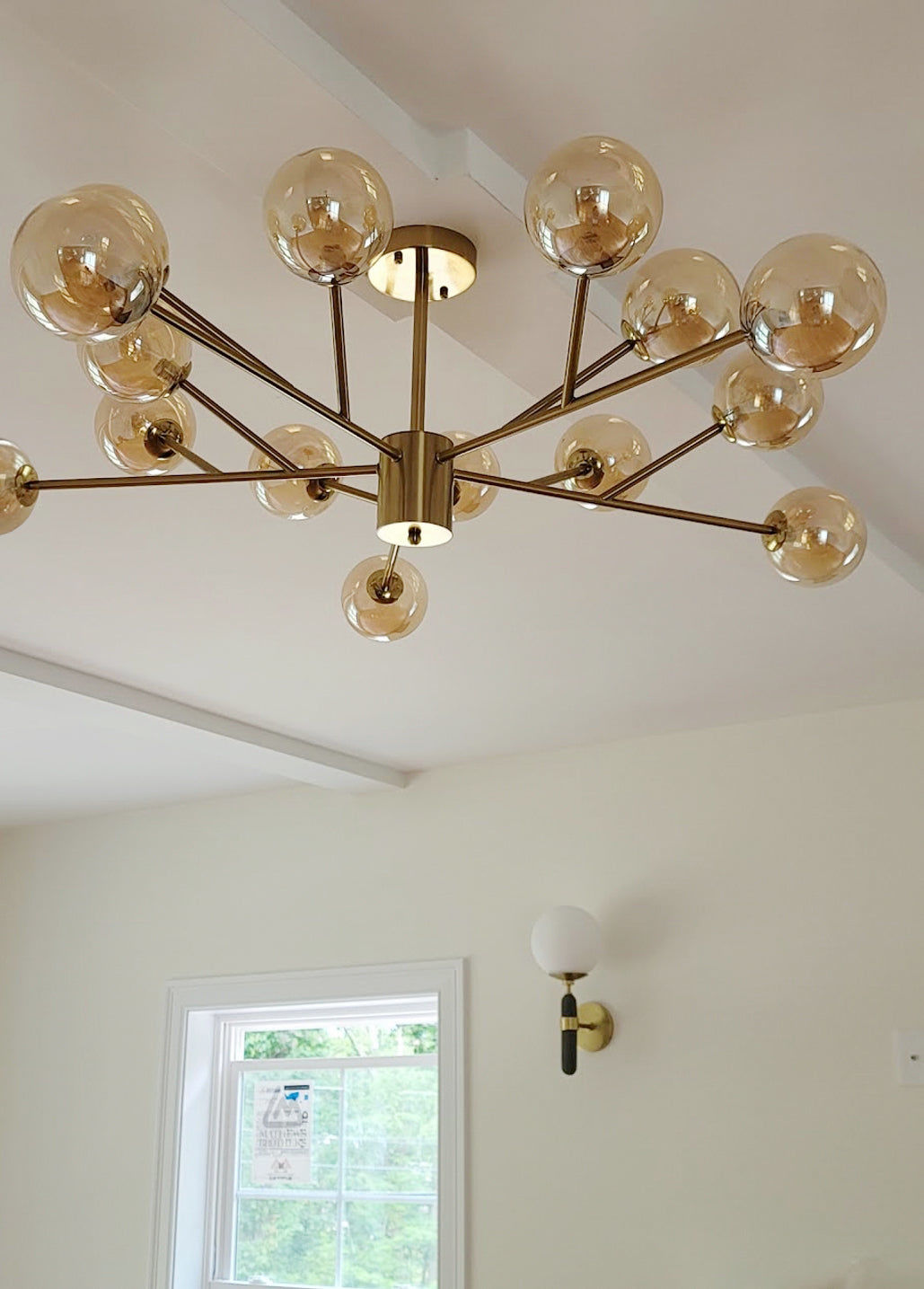 Customer photo review of Modern Sputnik Branching Bubble Chandelier