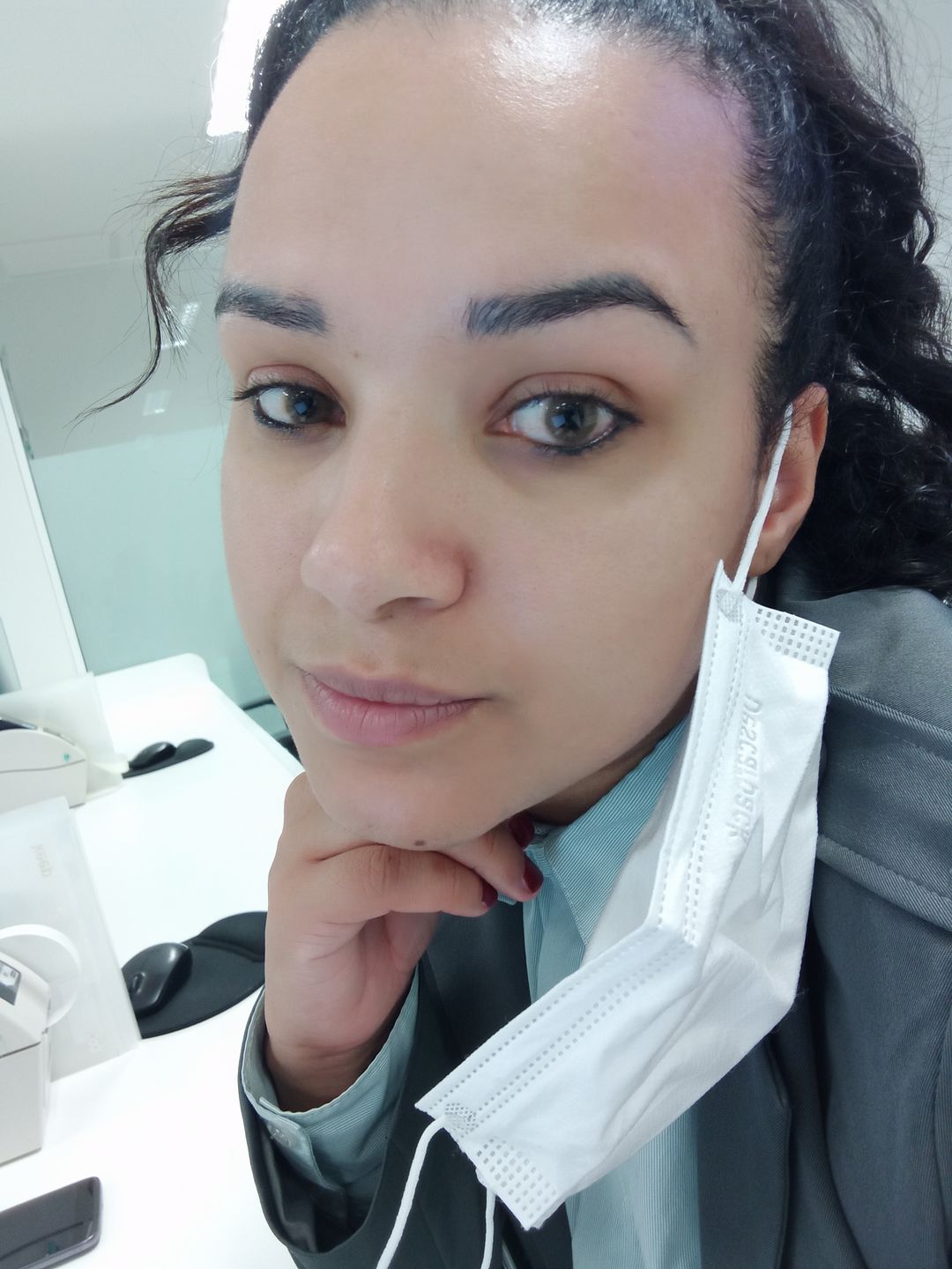 Customer photo review of Hidrocor AVELA Brown Prescription Colored Contact Lenses