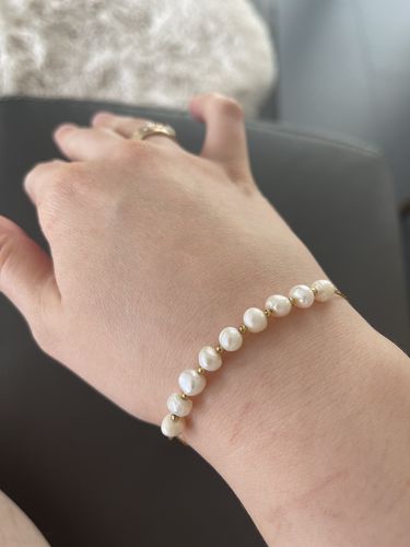 Customer photo review of Pulsera Perlas De Río