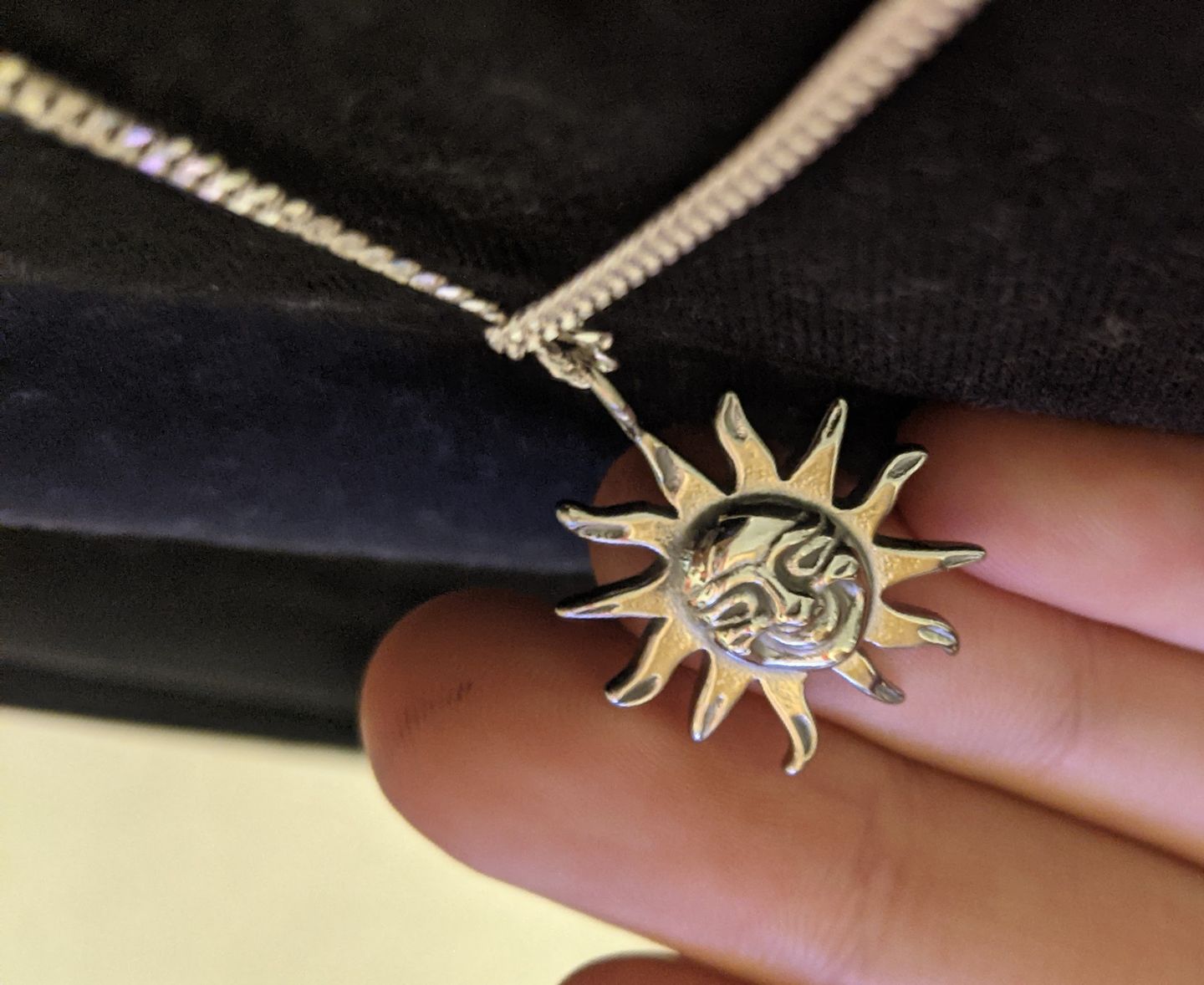 Customer photo review of AZTEC SUN PENDANT