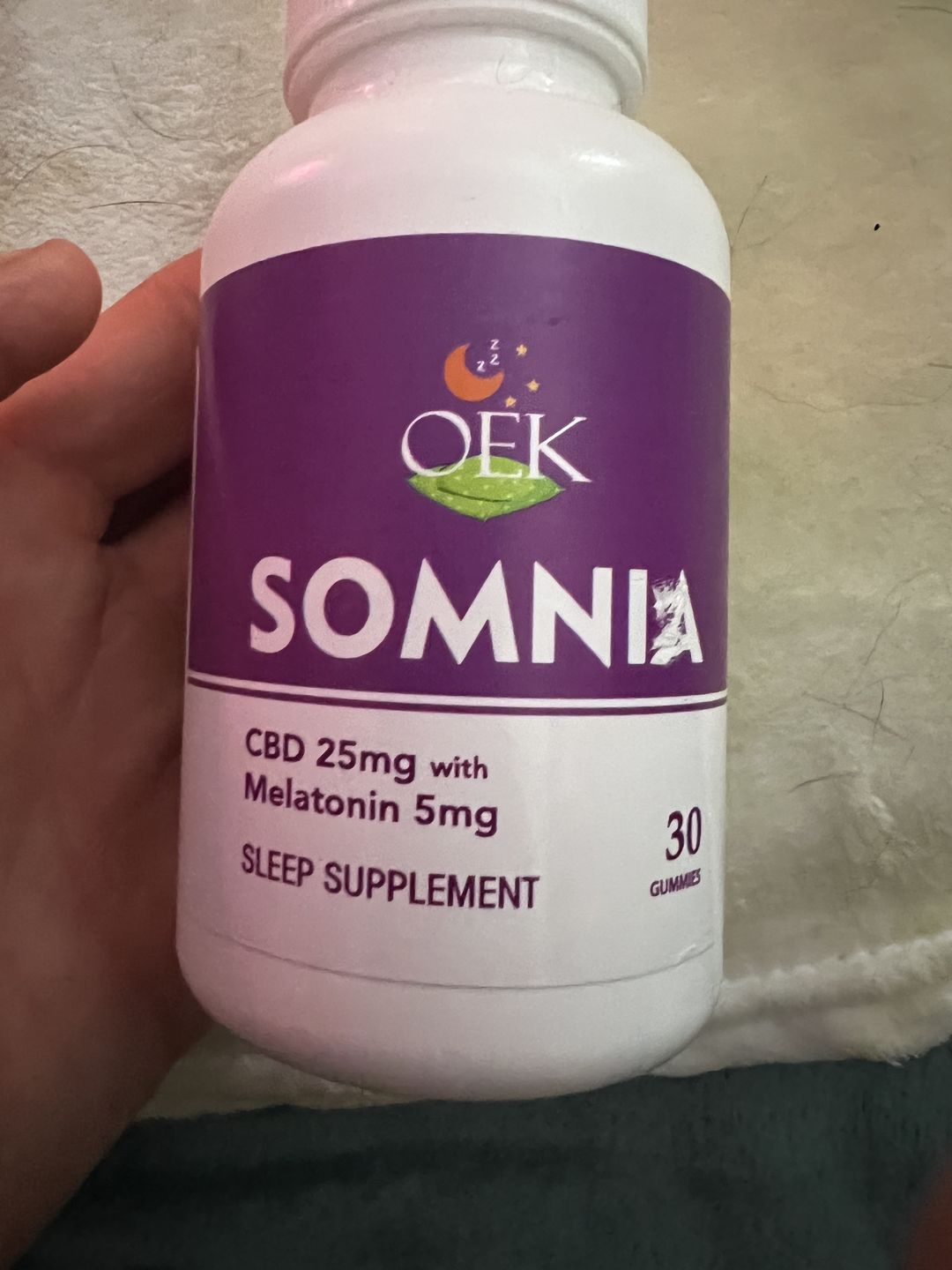 Customer photo review of Somnia Sleep Gummies (3-Pack)