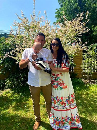 Customer photo review of Sukienka maxi z odkrytymi ramionami