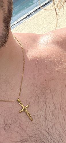 Customer photo review of Crucifix (Gold)