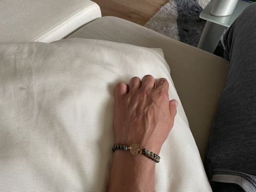 Kundenbewertung mit Foto zu Lebensbaum Armband - Afrikanischen Jaspis (Baumpflanzaktion Australien)