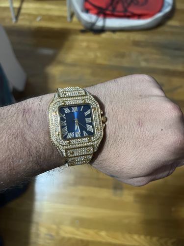 Customer photo review of GStars Santos Diamond Watch 18k Gold