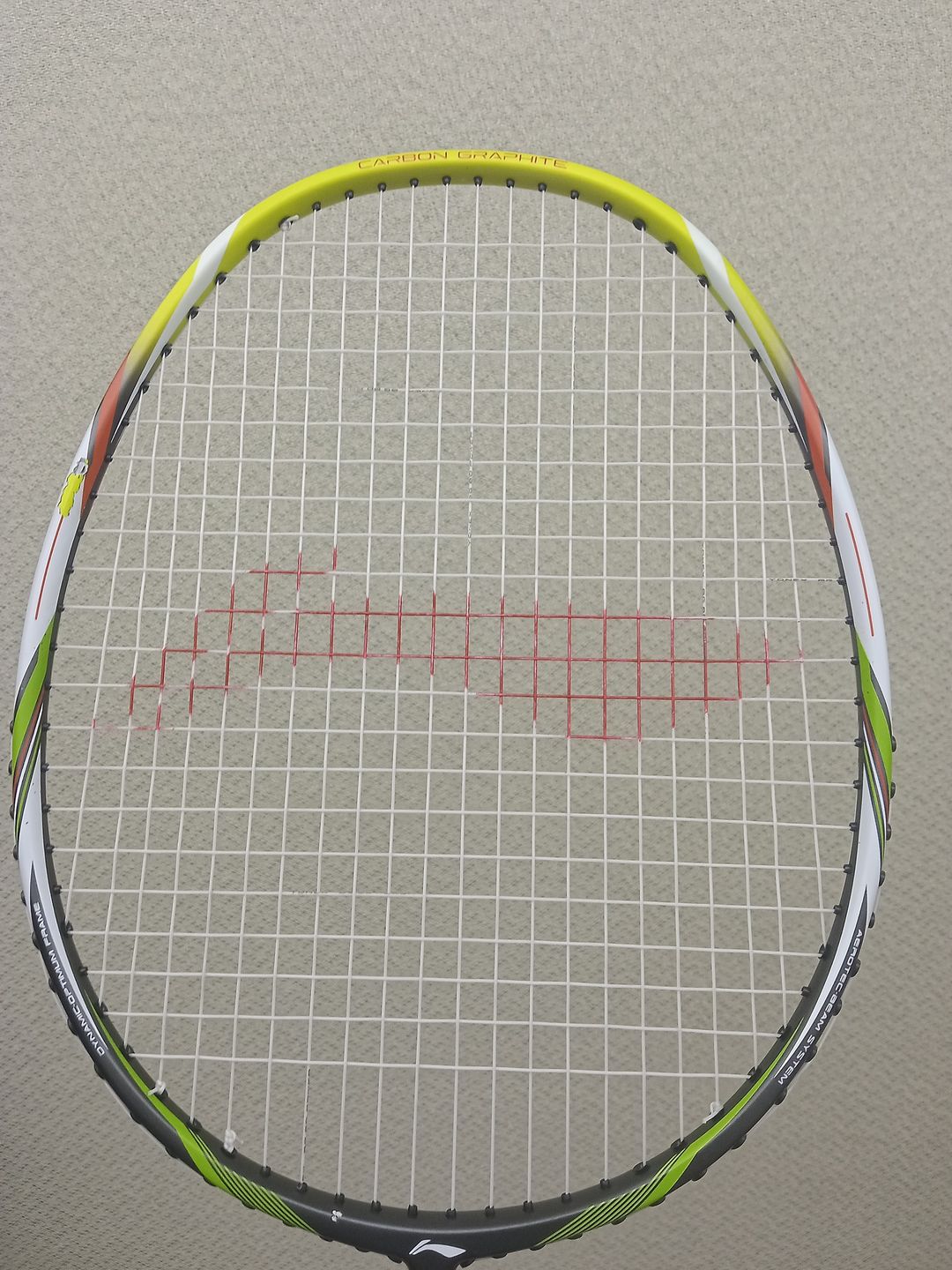 Customer photo review of Racket Restringing Service