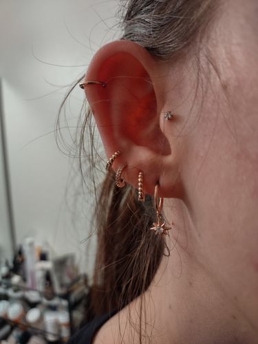 Customer photo review of 18g Seamless Hinged Clicker