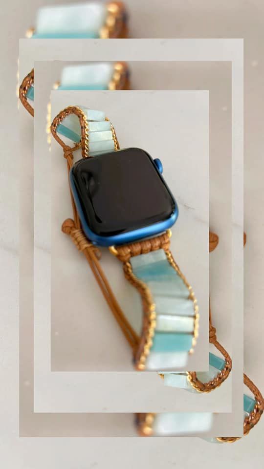 Customer photo review of Amazonite Protection Apple Watch Strap