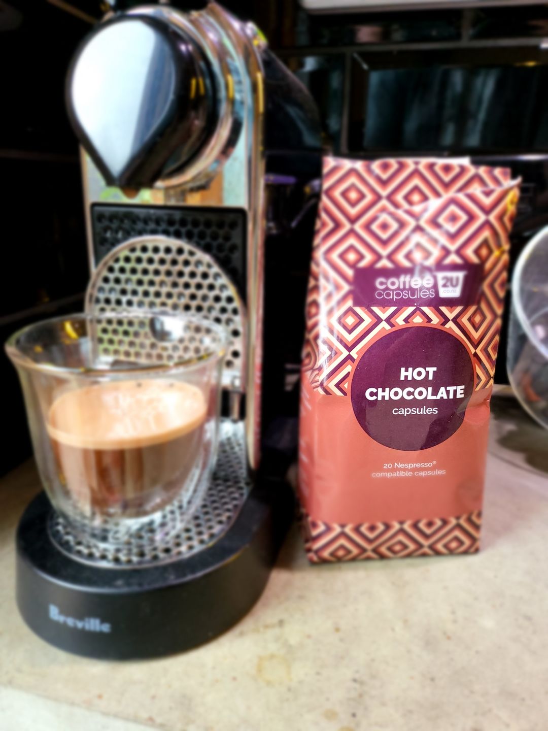 Customer photo review of Hot Chocolate - 20 Capsule Pack