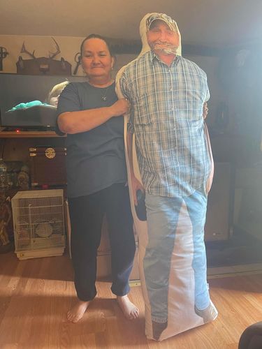 Customer photo review of Create A Custom Lifesize Pillow