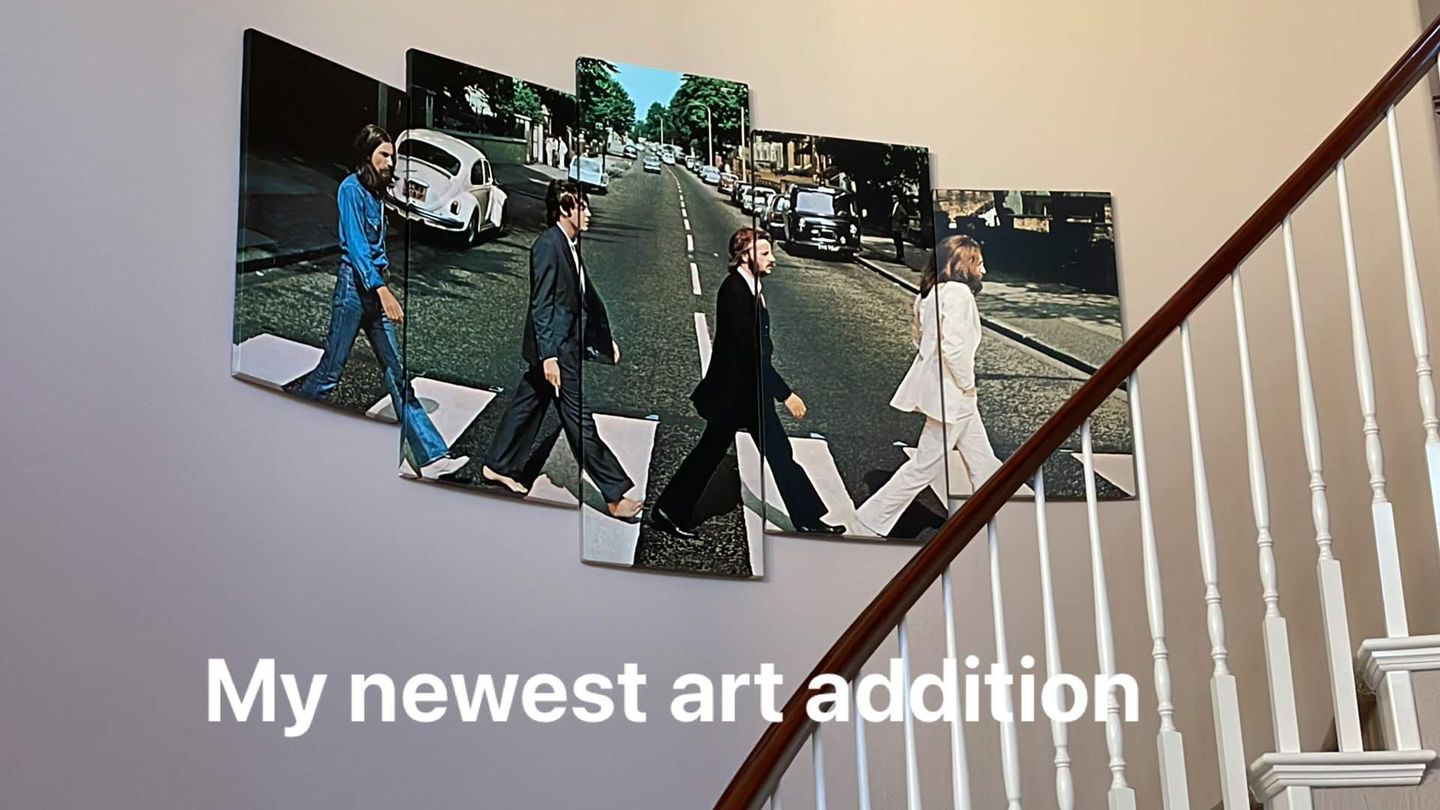 Customer photo review of Abbey Road Wall Art