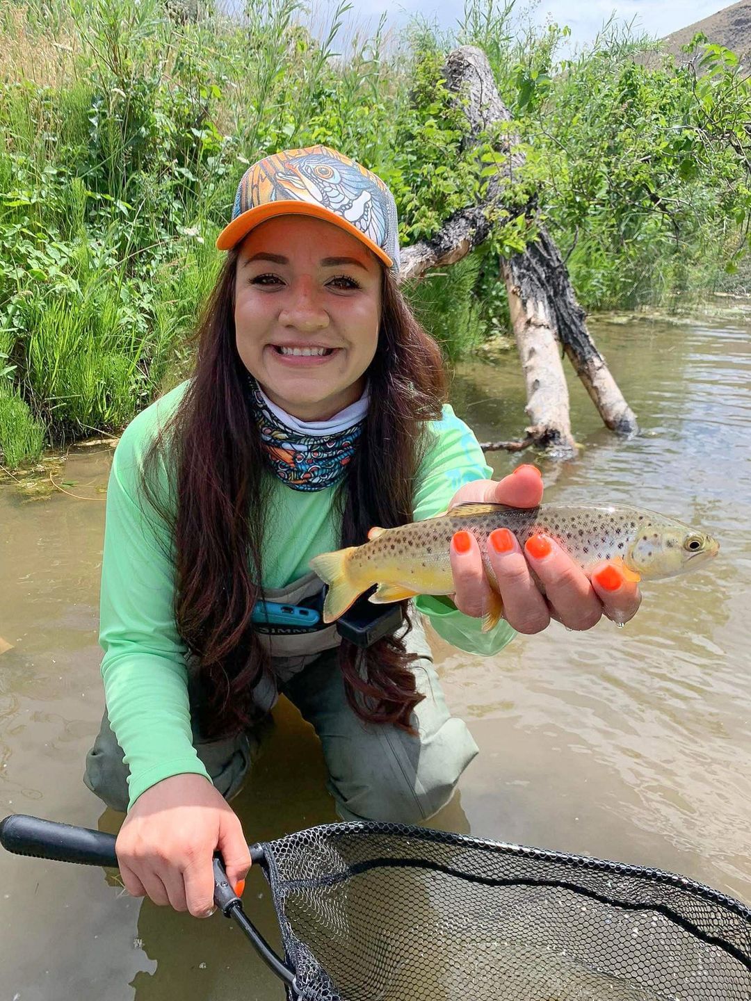 Customer photo review of Dolly Vee Abstract Trucker Hat - PREORDER