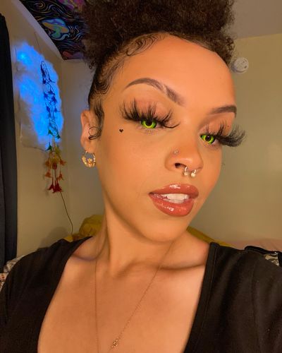 Customer photo review of Hulk Contact Lenses(12 months of use)