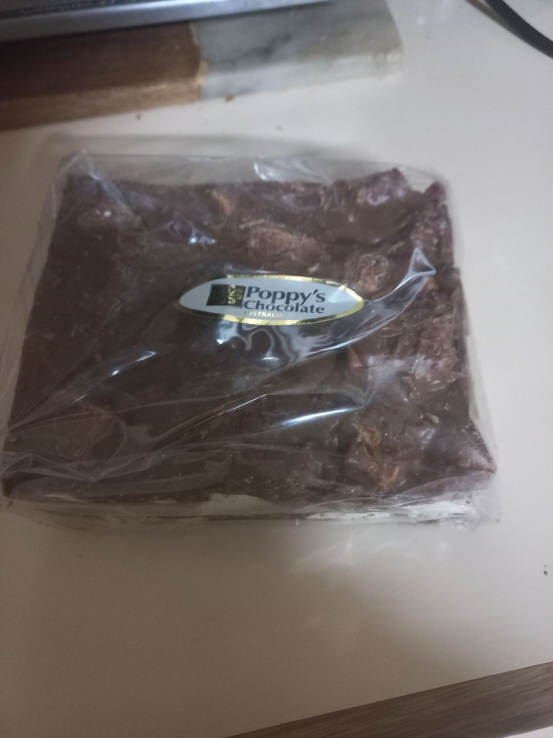 Customer photo review of Rocky Road Peanut and jellies Milk chocolate Block 500g