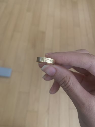 Customer photo review of custom cuffed ring