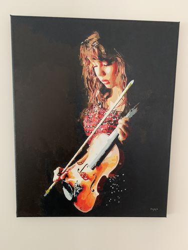 Customer photo review of Custom Paint by Numbers Kit