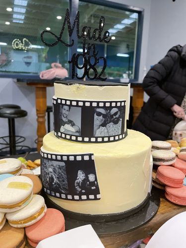 Customer photo review of Film Reel - Custom Edible Icing Image