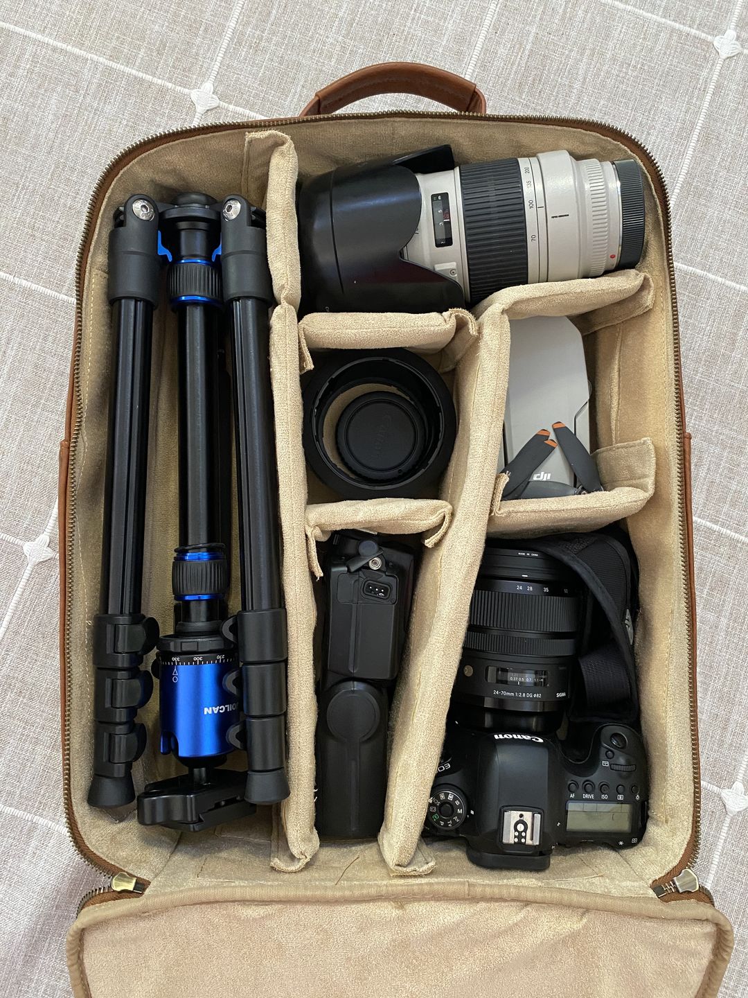 Customer photo review of The Jenessa - Our Full Size Camera Backpack