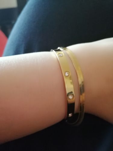 Customer photo review of Snake Bracelet - Gold
