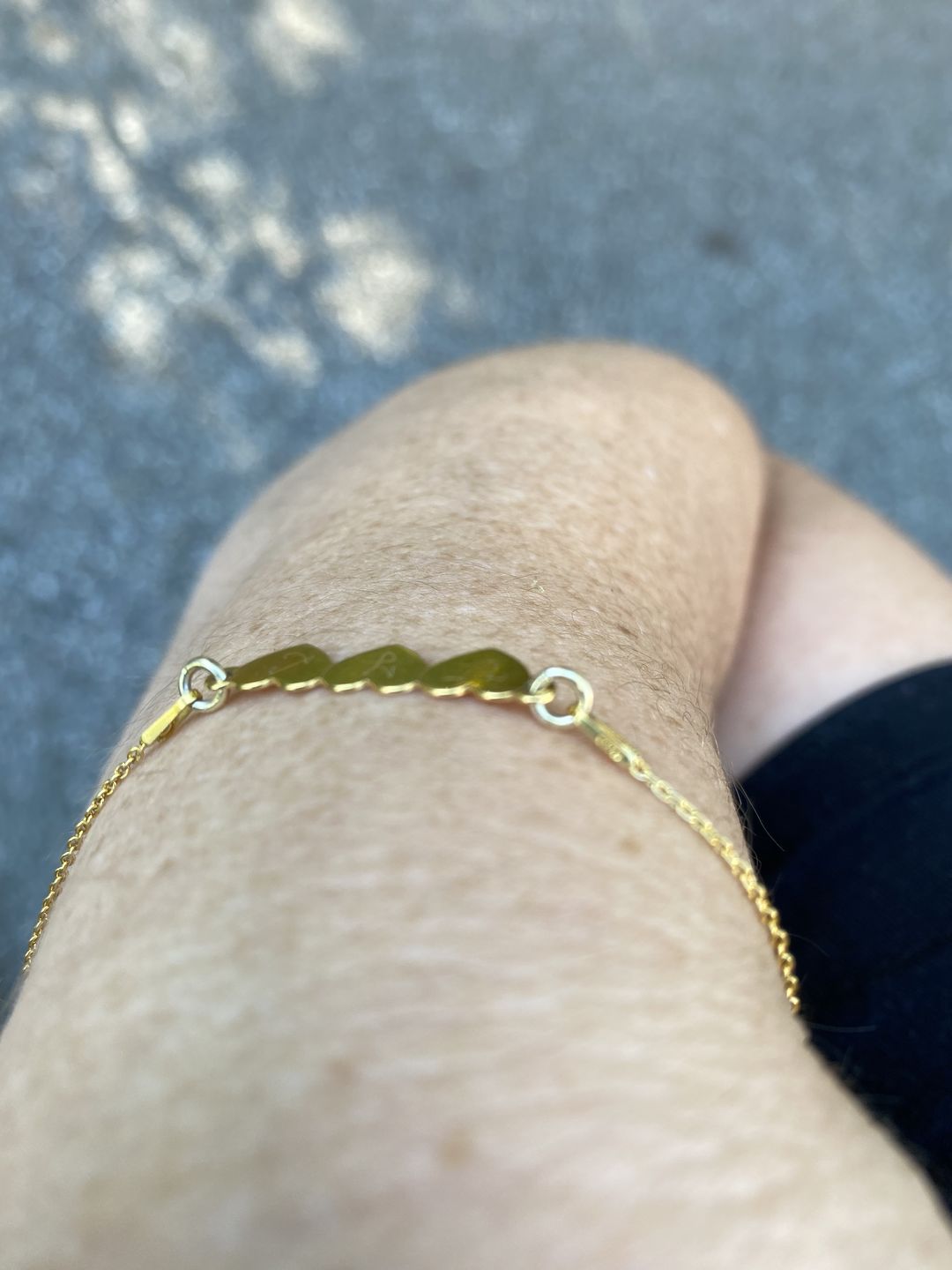 Customer photo review of Armband d’amour mit Gravur 3 Herzen