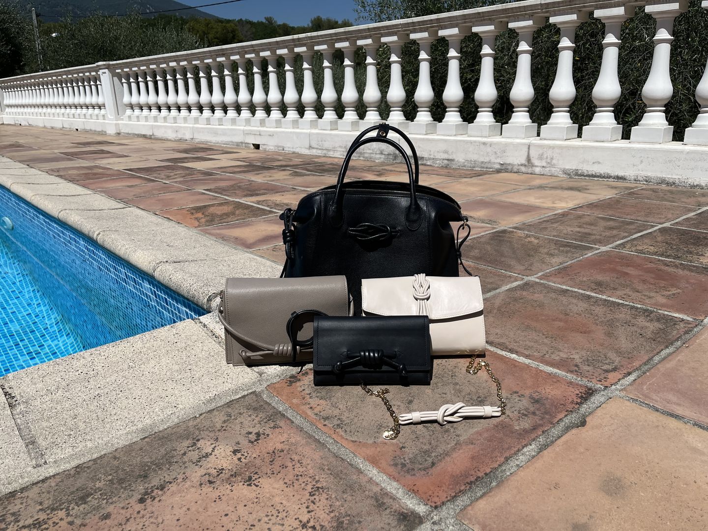 Customer photo review of Wimbledon Backpack Tote, Black