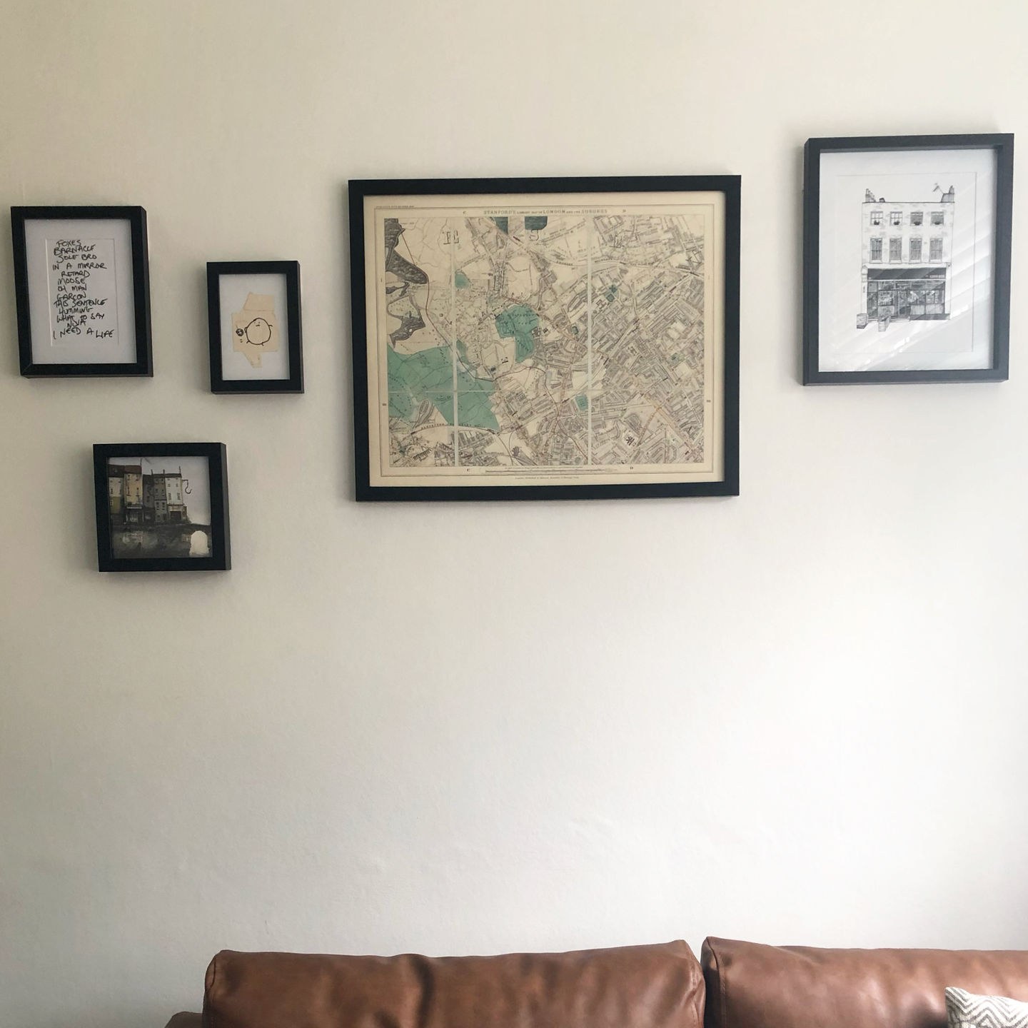 Customer photo review of Old Colour Map of North London in 1891 - Highgate, Hampstead Heath, Holloway, Crouch End - N6, N8, N19, N7, NW3 NW5