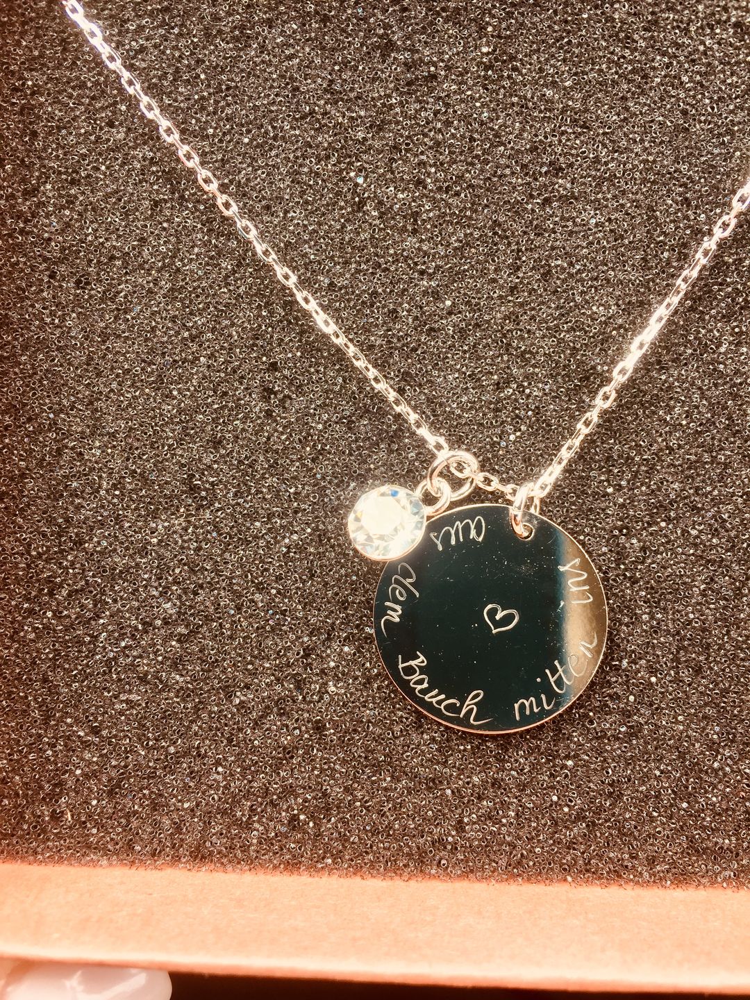 Customer photo review of Halskette mit Geburtsstein