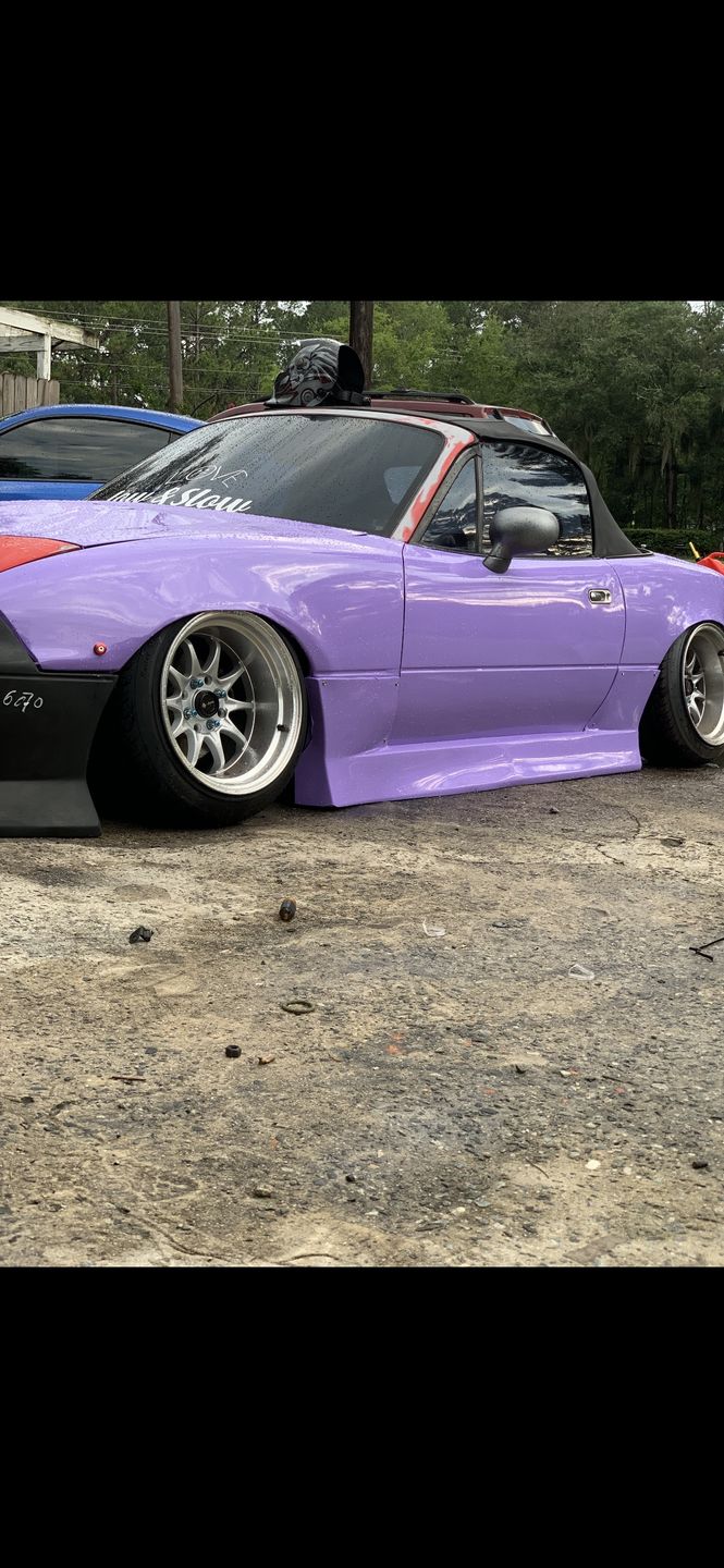 Customer photo review of Super Glossy Lavender Purple Vinyl Wrap