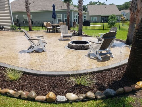 Customer photo review of New! DuraWeather Poly® King Size Folding Adirondack Chair - Signature Collection