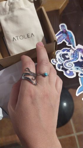 Customer photo review of Stainless Steel Octopus Ring