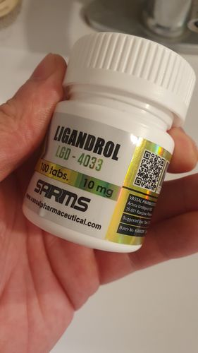 Reseña con foto de un cliente sobre Ligandrol LGD-4043