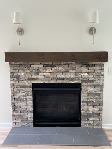 Customer photo review of Contemporary Mantels