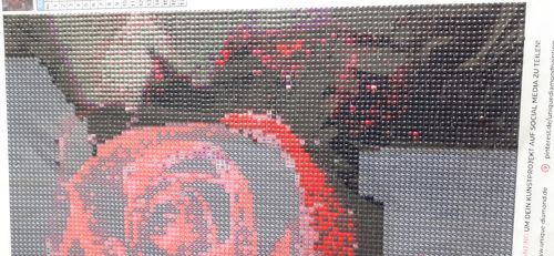 Customer photo review of 5D Diamond Painting Rote Rose