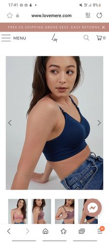 Customer photo review of Lovemère Seamless Nursing Bra