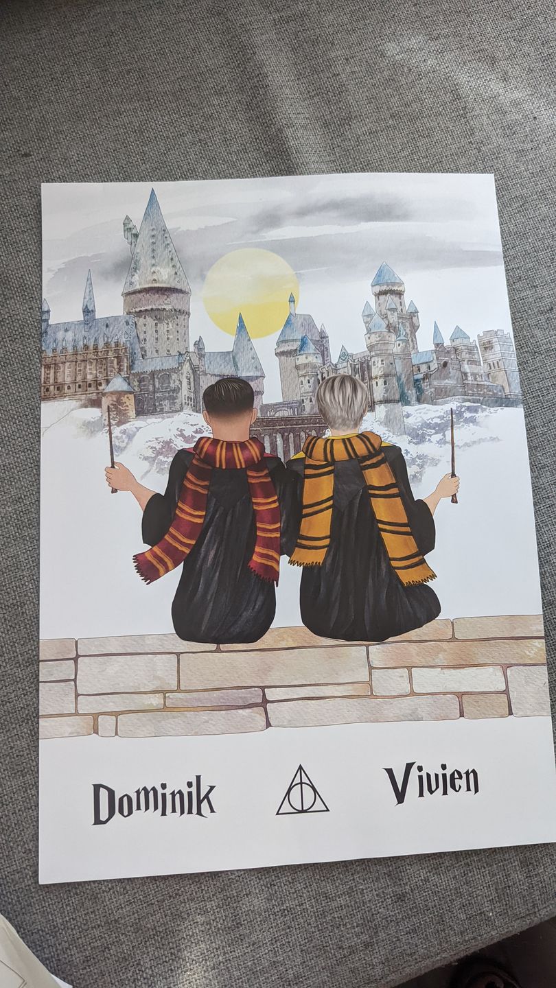 Customer photo review of Zauberinnen/Zauberer - Personalisiertes Poster
